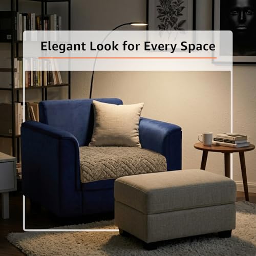Image of Amazon Basics - Jacquard Quilted Make Your Own Sofa Cover |70cm x 70cm| Microfiber Sofa Slipcover | 350 GSM (1 Seater)