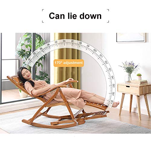Chaise à bascule pliable ergonomique avec dossier inclinable