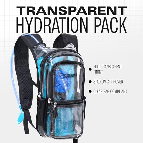 Image of Sojourner Hydration Pack, Hydration Backpack - Water Backpack with 2l Hydration Bladder, Festival Essential - Rave Hydration Pack Hydropack Hydro for Hiking, Running, Biking, Festival Gear