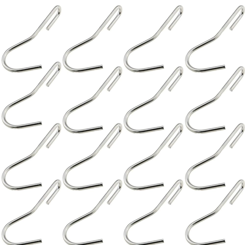 12 ganchos resistentes para ollas, ganchos de soporte para sartén, ganchos en ángulo de giro de 90 grados, gancho en ángulo de acero inoxidable, ganchos para colgar utensilios de cocina, sartenes,