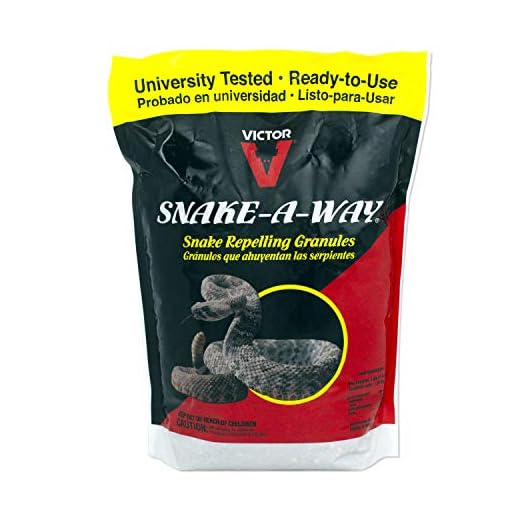 Victor VP364B Snake-A-Way Outdoor Snake Repelling Granules 4LB - Repels Againts Poisonous and Non-Poisonous Snakes