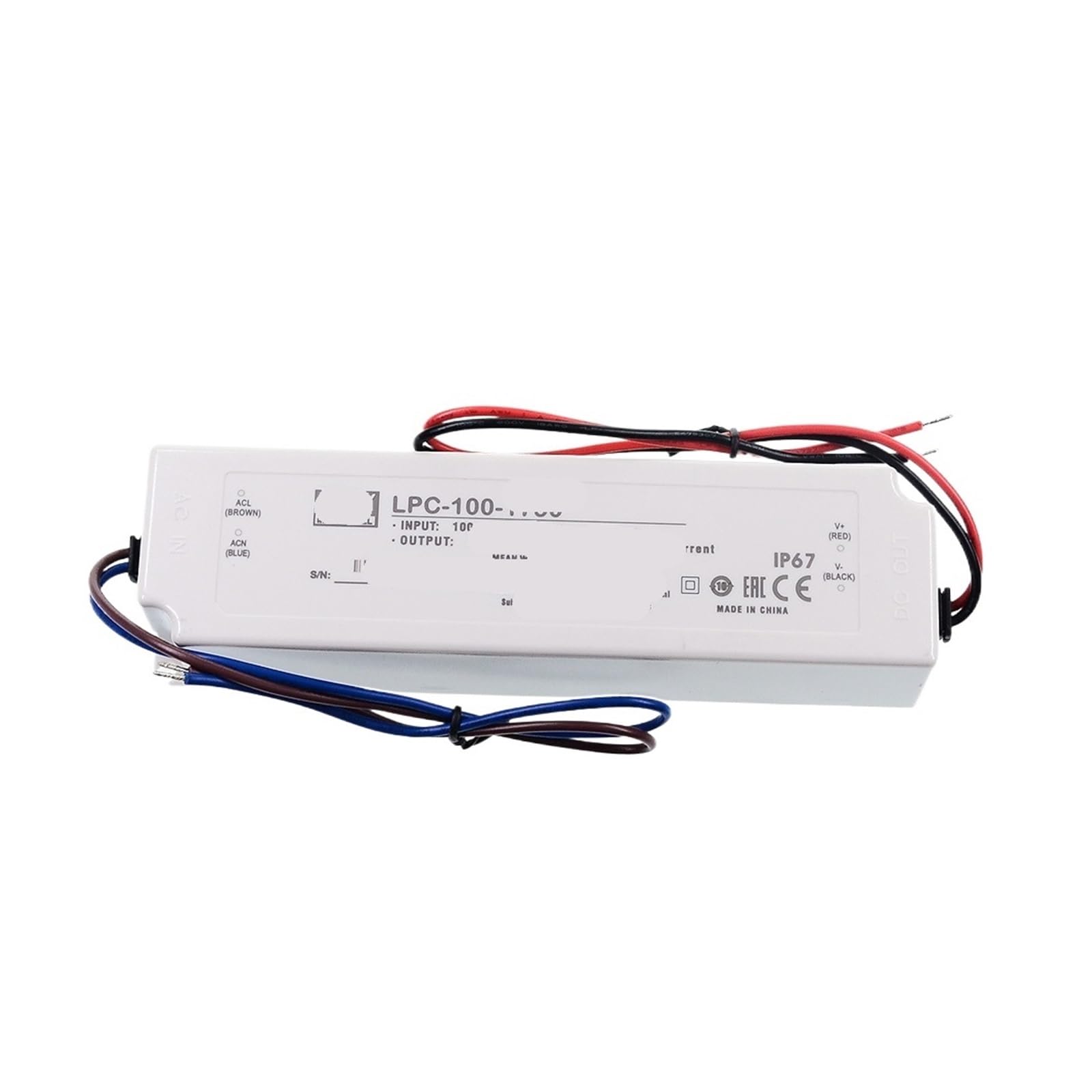 Alimentation LED LPC 100 1750mA transformateur courant constant éclairage 100W