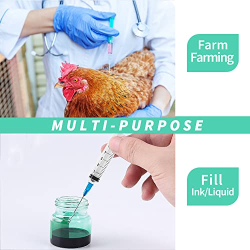 4 pack 3ml disposable syringe with 23ga 10 inch luer lock syringes individual sterilized wrapped