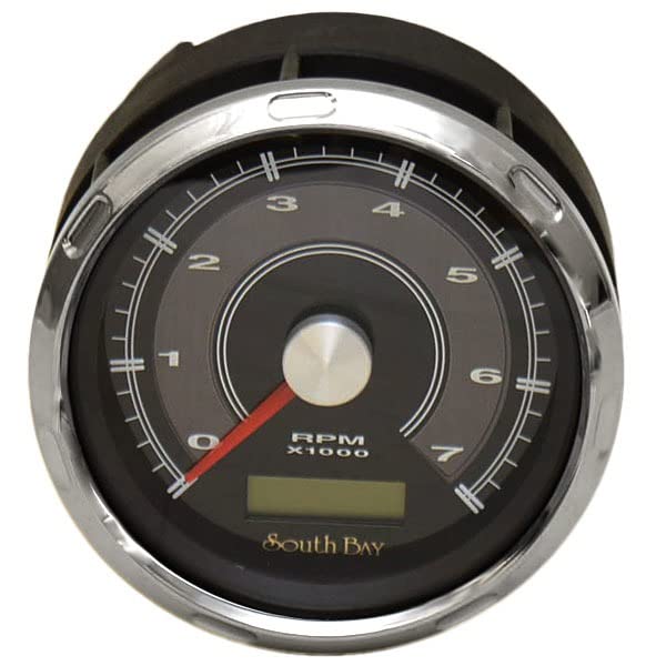 Faria Boat Tachometer Gauge THC622A | South Bay 3 1/4 Inch Black