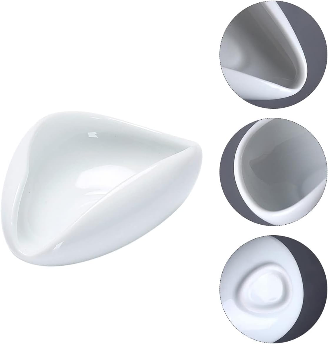 BESTonZON 3 pcs Scooper Home Dessert Porcelain Bean Vessel Scoop Kongfu Milk Tea Coffee Teaspoon Sugar Teaspoons Creative Practical Teaware Small He Kung Ceramic Kungfu Tasting