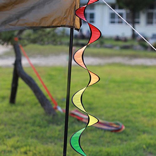 Bestoyard Rainbow Wind Spinner Tent Garden Outdoor Lawn Decoration Nylon Colorful #TOP5