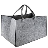 Filztasche Einkaufstasche Kaminholztasche Filz Shopper 50x34x27cm Traglast 20kg