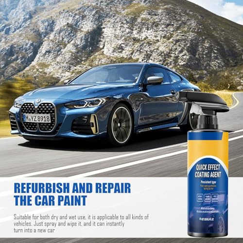 Quick Effect Coating Agent, Sopami Spray Auto, Multifunktionales Beschichtungs- Erneuerungsspray, Spray Coating Agent, Nuracoat Nano Car Sprays, Repariert Kratzer und Abnutzungserscheinungen Schnell