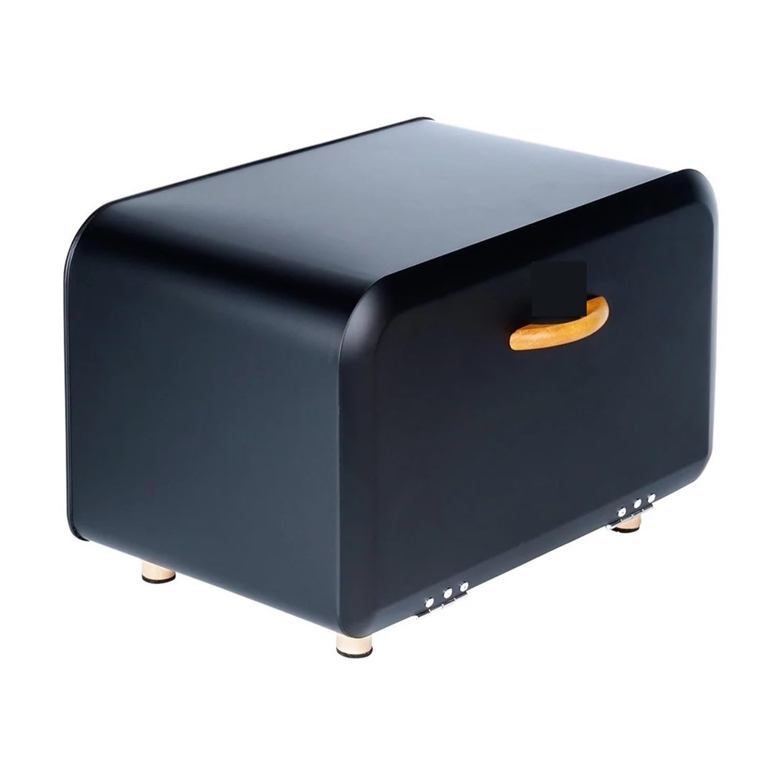 Pan Metal Negro 35,5x21x23,5 Cm Almacenamiento De FáCil Acceso
