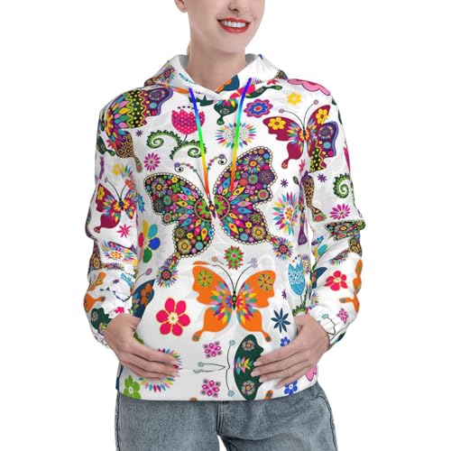 Pull doux imprimé papillons pour vos journées cocooning