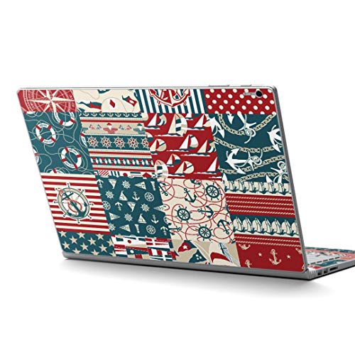 igsticker Surface Book / Book2 / Book3 13.5inch ブック2 専用 スキンシール サーフェス ブック2 カバー ケース フィルム ステッカー アクセサリー 保護 003480 ユニーク その他 チェック・ボーダー