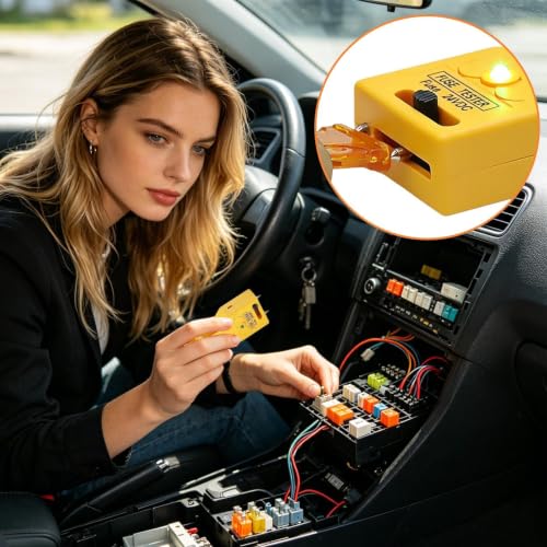 Probador de fusibles con luz indicadora para coche, SUV y relés de taller 2