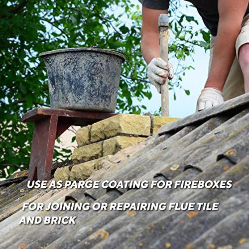 Rutland Dry Mix 211 Refractory Mortar 10 Pound - USA-Made High Temperature Mortar for Masonry - 2550°F Fire Cement Patch for Fireplace Brick, Fire Pit, Kiln, Forge & Pizza Oven Repair