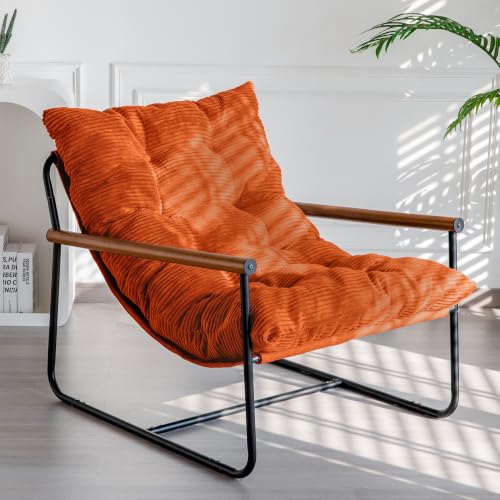 Image of MAXYOYO Modern Accent Chair, Comfy Living Room Chair with Metal Frame