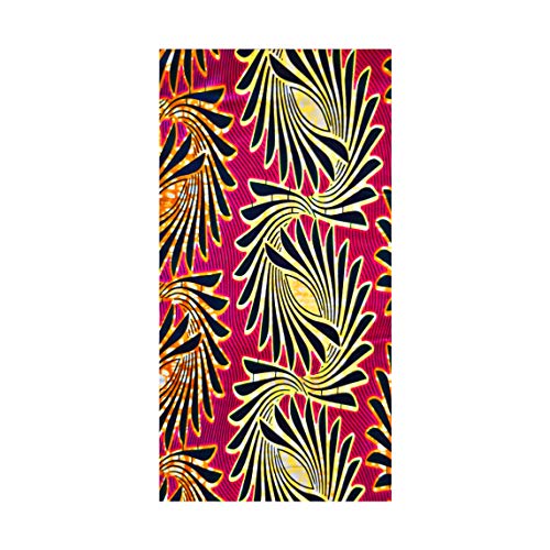 MAYNOWAX Coupon Pagne Tissu Wax Africain original 100% coton 2 yards soit 180cm x120cm