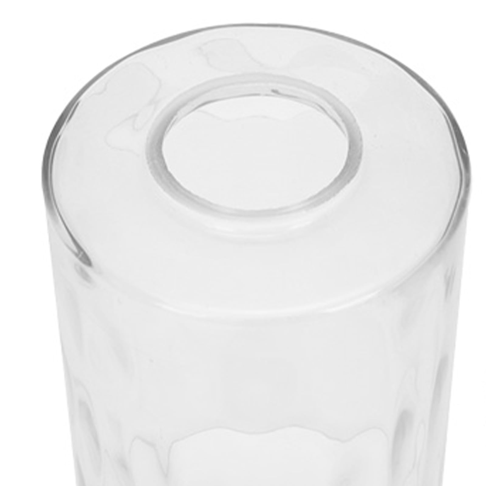 POPETPOP 3 Pezzi Paralume in Vetro Trasparente Martellato Cilindrico E27 | Diffusione Uniforme della Luce, Leggero e Resistente alle Alte Temperature, Ricambio per Soggiorno e Ambienti Commerciali