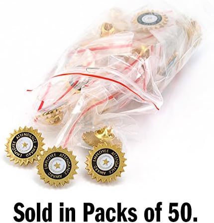 Set of 50 Lapel Pins - Employee Attendance Award