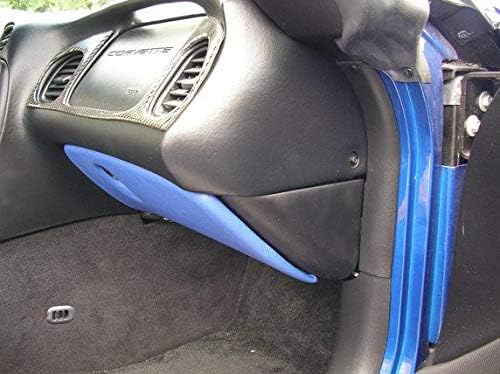 RedlineGoods Lower Dash Covers Compatible with Chevrolet Corvette C5 1997-04. Tailor Made - not Universal. Genuine top-Grade Italian Tan Leather with Black Thread