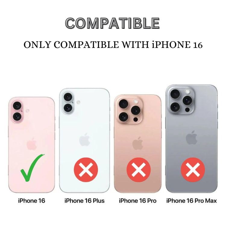 Image of Back Case Cover Compatible to Apple iPhone 16 with Sliding CamShield | Acrylic + TPU Case Cover for Apple iPhone 16 / iPhone 16 | Black & Transparent