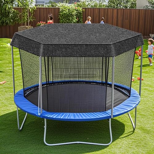 Couverture supérieure de trampoline pliable pour ombrager la zone de saut - 3