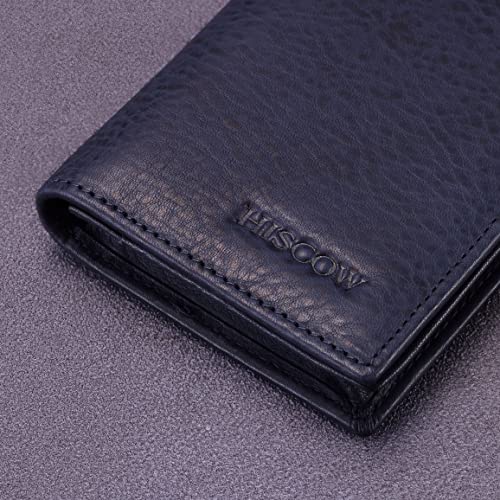 Image of HISCOW Business Card Holder with Large Compartment - Full Grain Leather