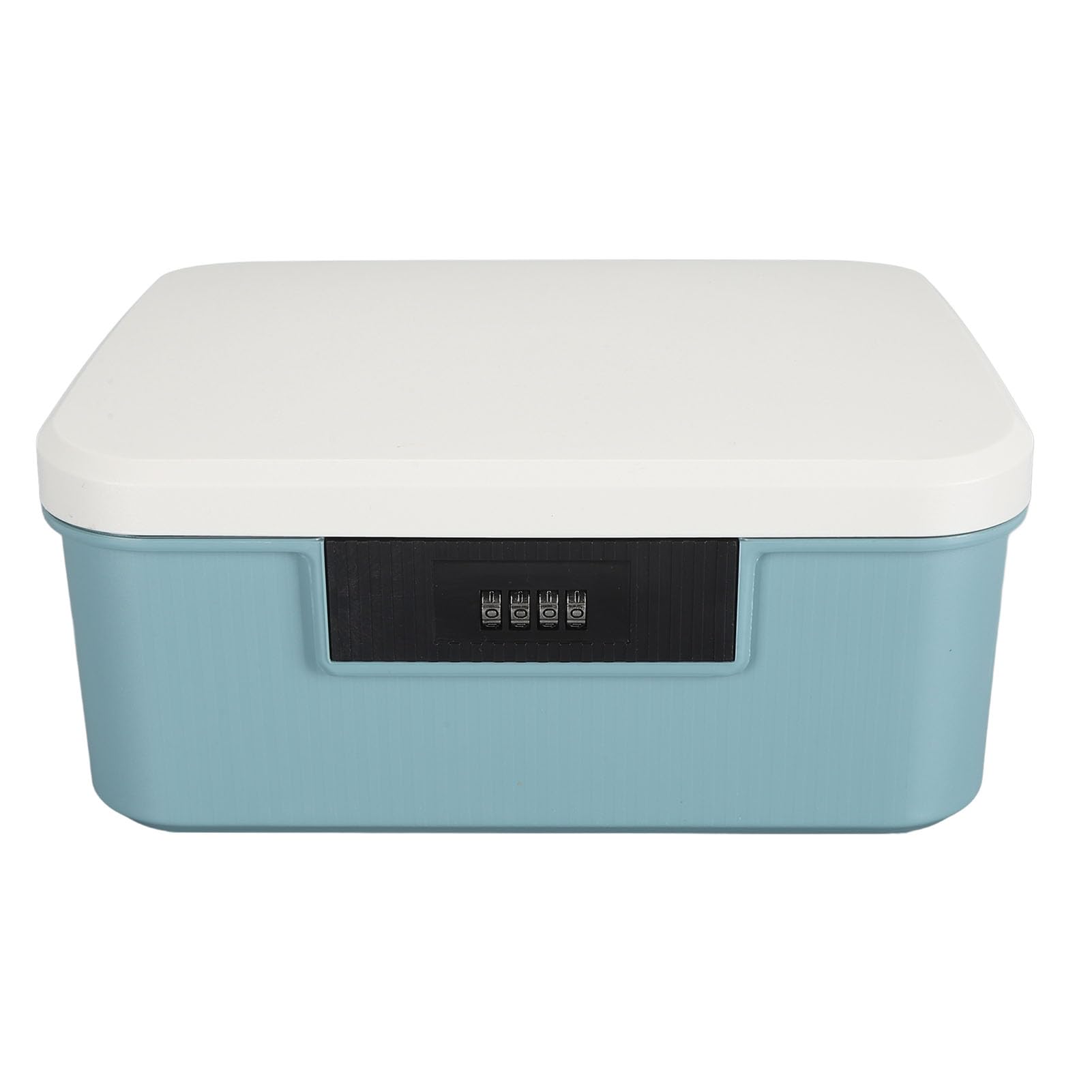 Ejoyous Scatola Portaoggetti con Serratura da 9 Litri, Materiale ABS, Organizer per Documenti Protetto da Password, Design Spazioso e Suddiviso per l'archiviazione di File in Ufficio a Casa (BLUE)
