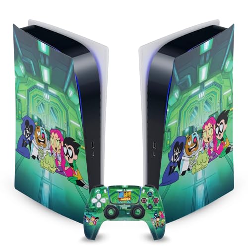 Skin Vinyle PS5 Digital Teen Titans Go Protection Manette Autocollant Console Jeu