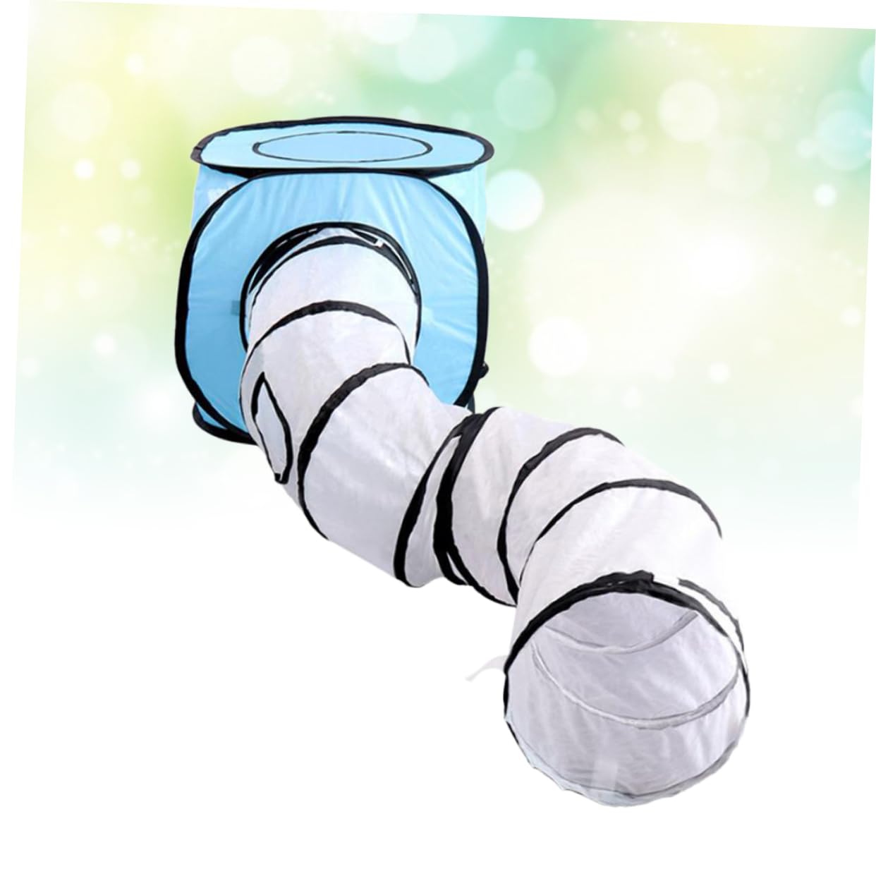 Toyvian Tunnel pour Chat Pliable Forme de S Jouet Interactif et Amusant pour Chats et Chatons
