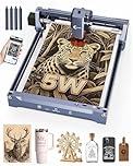 5W Laser Engraver and Cutter Machine, K15 Pro Portable Laser Engraving for Wood, Acrylic, Leather, Coated Metal, Stone, 7.9" ×11.8" (A4) Work Area Beginner Friendly, 5000mW Class 1