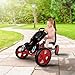 hauck Speedster Pedal Go Kart with Adjustable Bucket Seat for Kids Ages 4 to 8, Black/Red