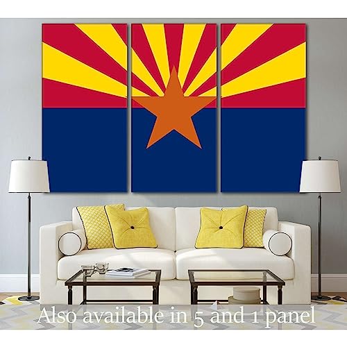 Drapeau de l'Arizona toile ZELLART grand tableau mural suspendre 150x100cm