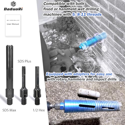 Daduori 4 1/4 Inch Dry Core Drill Bit,5/8"-11 Thread thumb #2
