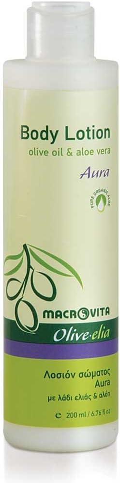 MACROVITA OLIVELIA BODY LOTION AURA OLIVE OIL & ALOE VERA 200 ML.