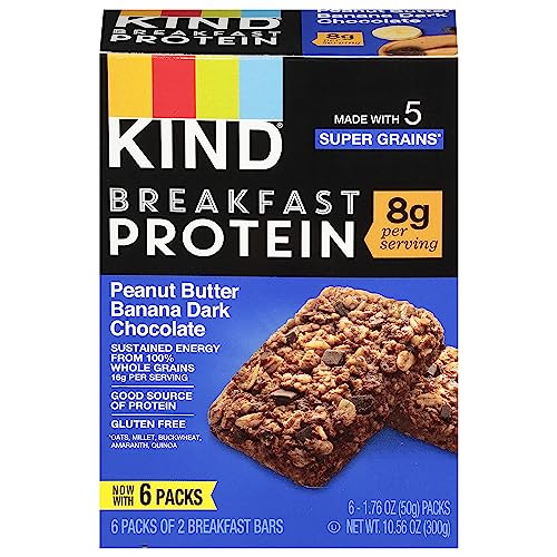KIND Breakfast Protein Bars, Peanut Butter Banana Dark Chocolate,...