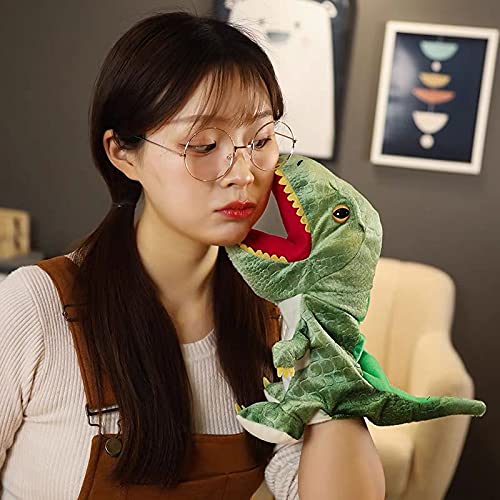 image for HooYiiok Plush Dinosaur Hand Puppets,Dinosaur Stuffed Animal Cute Soft