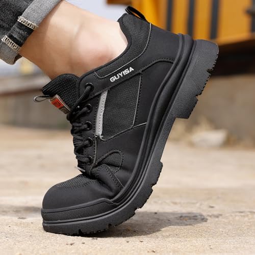 Rojeam Chef Shoes Men Lightweight Kitchen Shoes Women Work Shoes Waterproof Garden Hospital Restaurant Food Service Shoes, Black, 7 US