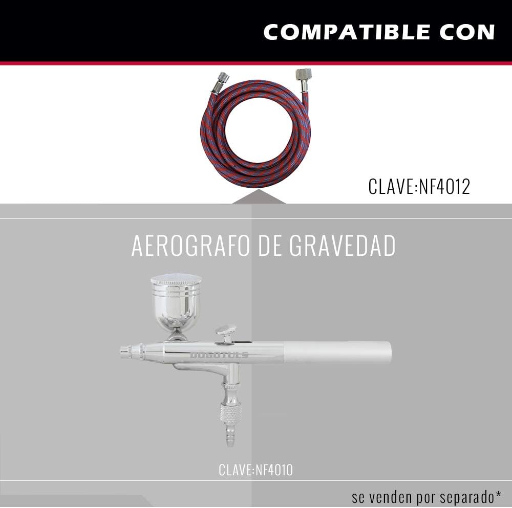 HOSE AIRBRUSH RED 1 / 4NPT-1/8 1.8M