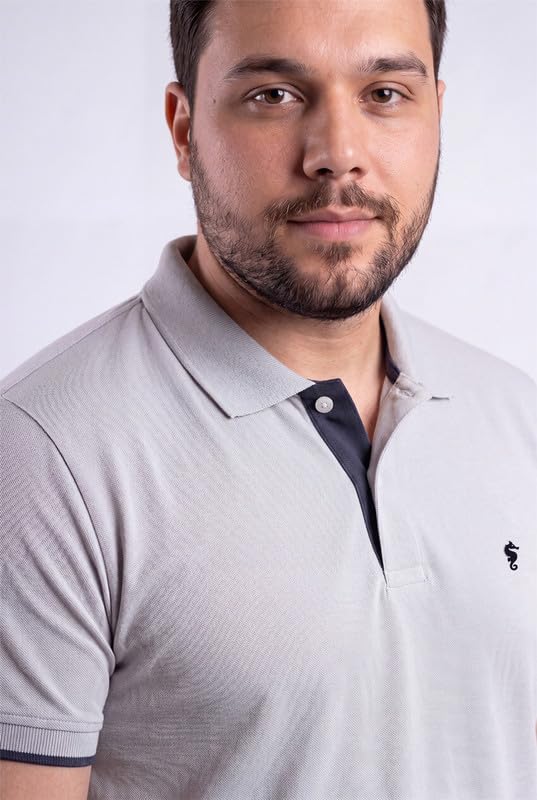 Image of EPPE Men's Plus Size Polo T-Shirt |Regular Fit, Stretchable Micropolyester Half Sleeve T-Shirt for Men|Casual & Sports Wear
