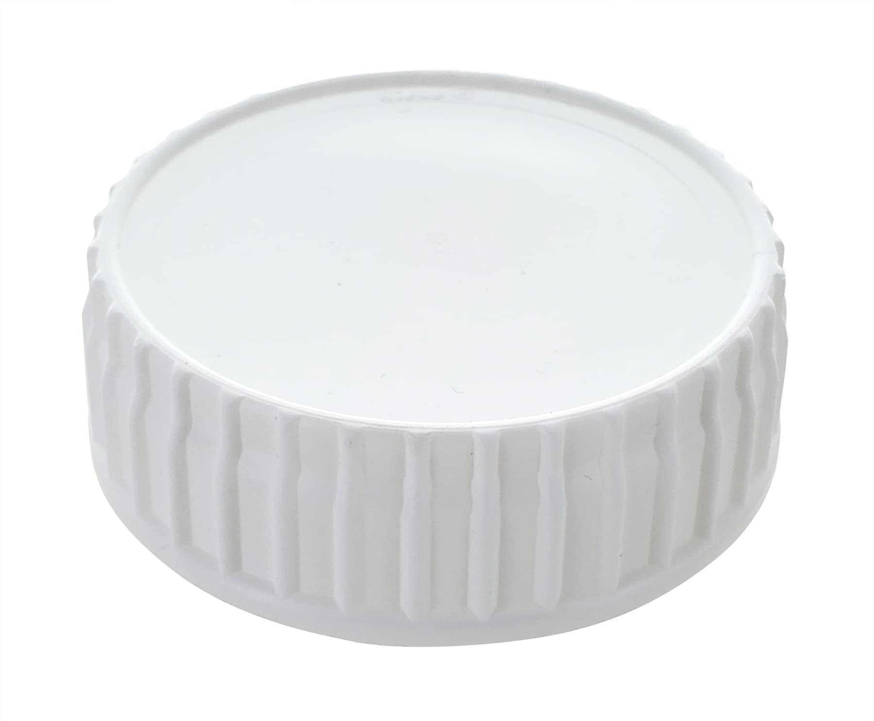 White Plastic 63mm Cap