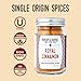 Burlap & Barrel Royal Cinnamon – Intense Sweetness & Spiciness of Vietnamese Cinnamon Powder & Spice – As seen on Shark Tank - 1.8oz Glass Jar