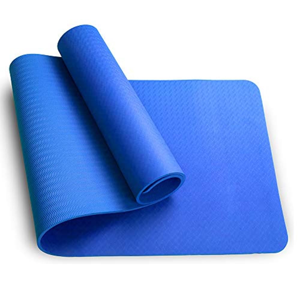 Bequeme Blaue Yogamatte, Weiche Trainingsmatte, Geeignet für Männer, Frauen und Anfänger