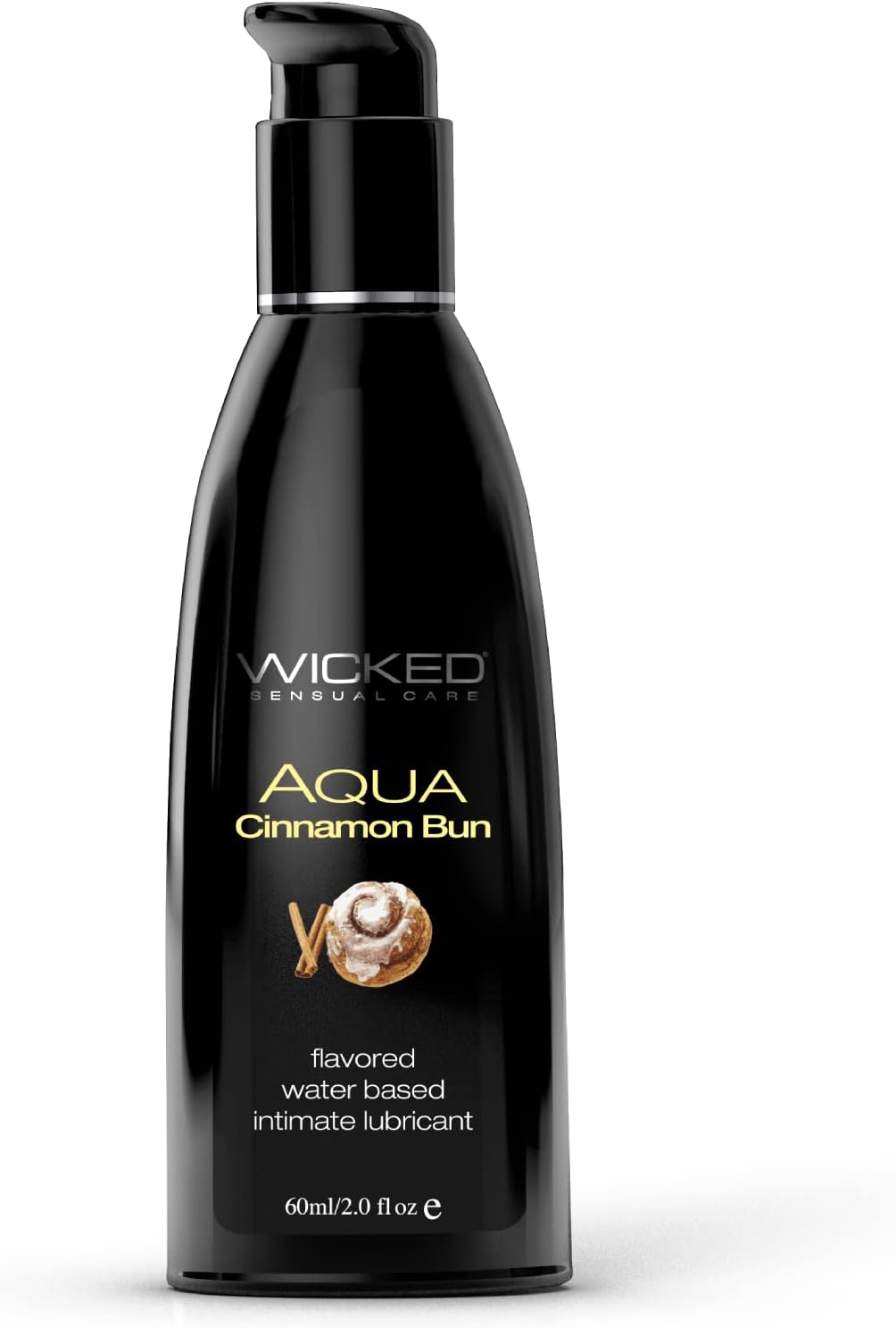 Wicked Lubes Sensual Care Aqua Lubricant, Cinnamon Bun, 2 Fluid Ounce