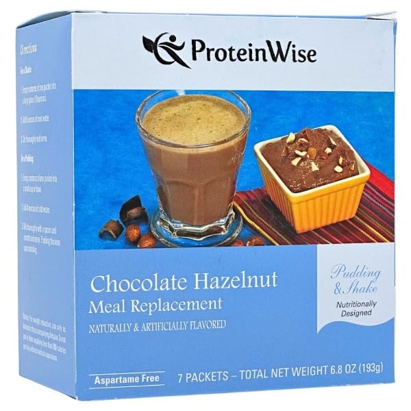 Image of ProteinWise - Chocolate Hazelnut Meal Replacement Shake or Pudding - 7 /Box