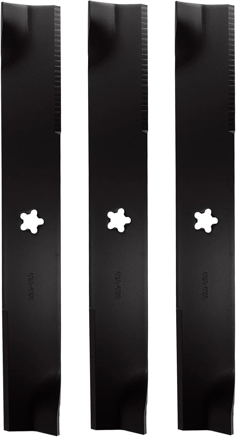 Lawn Mower Deck Blades for Husqvarna Dixon Kees Yazoo 539112079 10782 52" Deck EZ 4220 EZ 4624 3 Pack