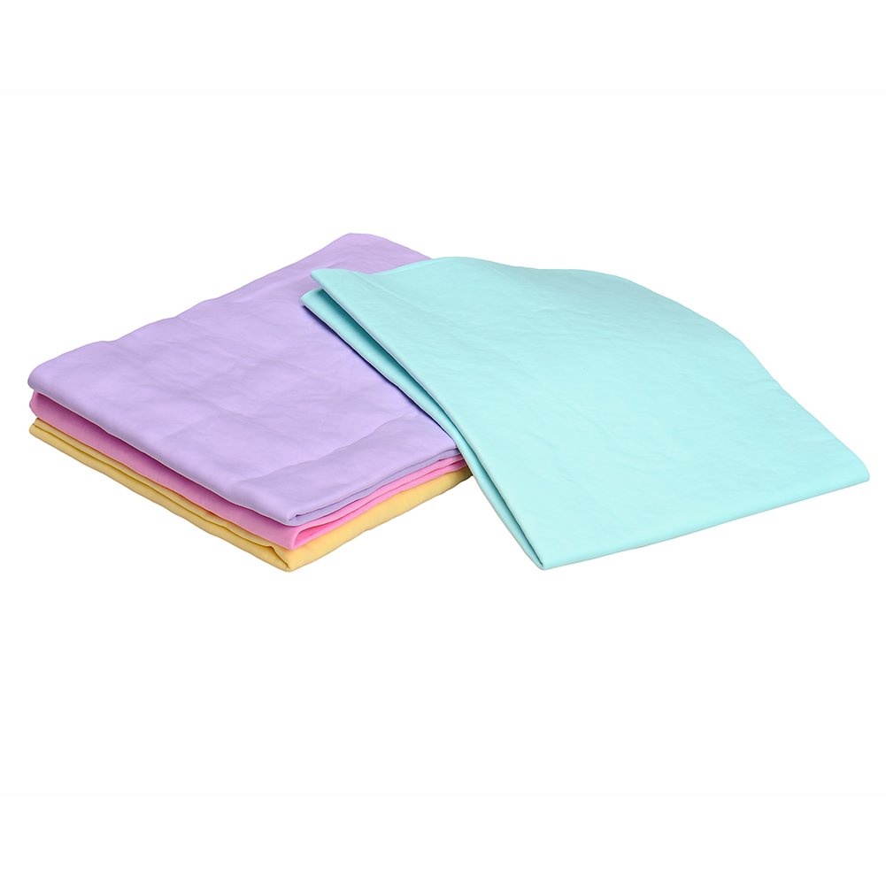 A Dog Towel Super Absorbent Large PVA Quick Dry Pet Towel Super Absorbent Cooling Towels for Dogs Absorber Synthetic Drying Chamois for Dogs Cats Cleaning Furniture Cars A Random Colour Slippers(S) - Image 2