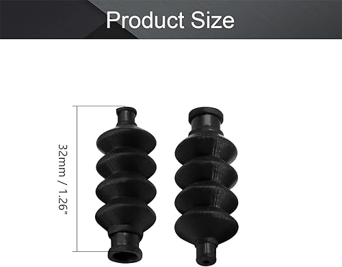 Miniatura 2 de Fielect 12pcs impermeable varilla de empuje sello de goma fuelle 1.260 in para barco RC