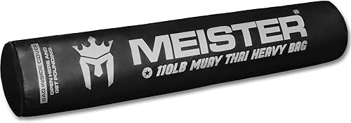 Miniatura 4 de Meister Bolsa pesada Muay Thai llena de 110 libras - Saco profesional de patadas y boxeo de 6 pies