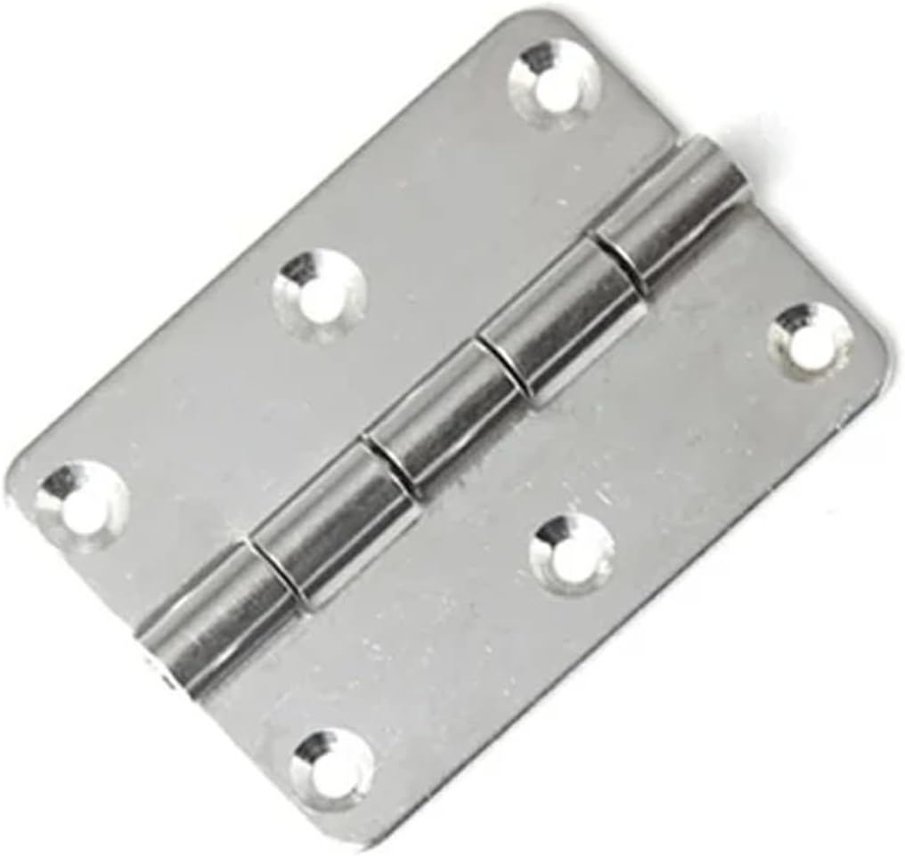 Industrial Load-Bearing Folding Hinge Iron Galvanized /304 Stainless Steel Distribution Cabinet Door 1Pcs(Iron Zinc Blue)