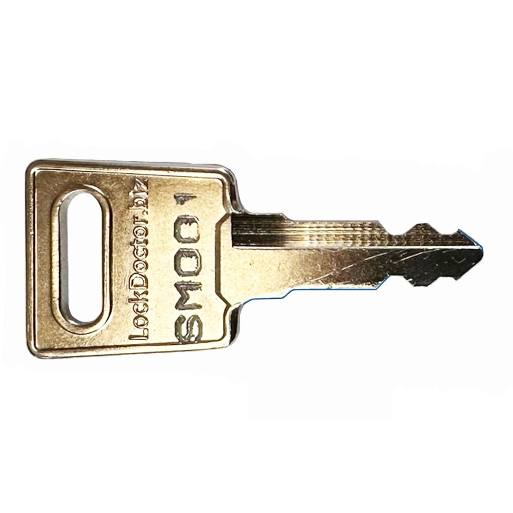 Lockdoctor.biz Silver Replacement Ronis Office Furniture Keys (Range Sm001-Sm400) | Sm Series Key | Desks, Filing Cabinets, Lockers, Pedestals & More | Key Number Required