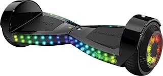 Razor Sonic Glow Hovertrax Hoverboard: Bluetooth Speaker, Beat-Sync LED Lights, 8 MPH UL2272 Self-Balancing Scooter for Kids Teens